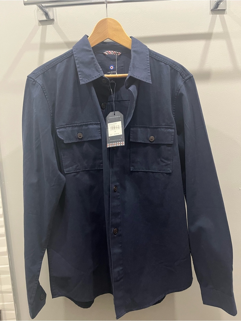 Ben Sherman Navy Utility Shirt Jacket / Shacket Size M - Casual Overshirt